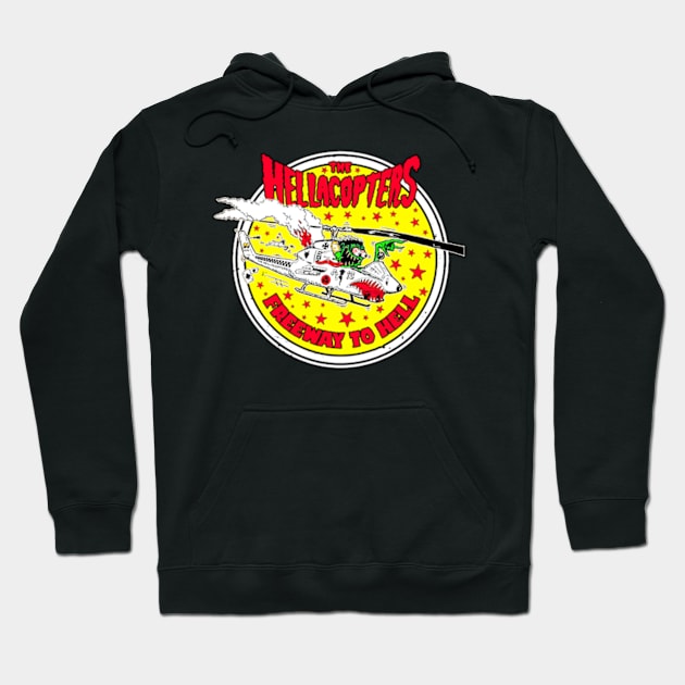 The Hellacopters - Freeway to hell Hoodie by CosmicAngerDesign